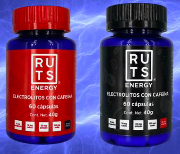 RUTS Energy - ELECTROLITOS + 30 ó 60 mg de Cafeína